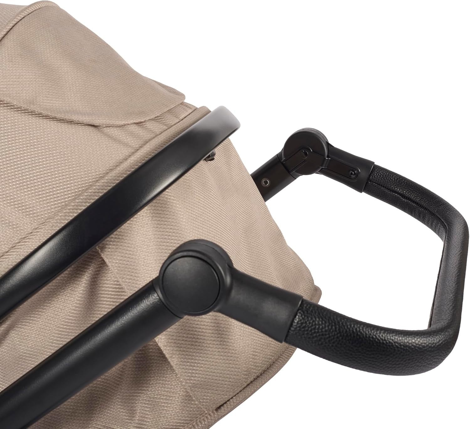 Baby Pushchair Travel System Foldable Stroller Carrycot One Hand Fold Beige