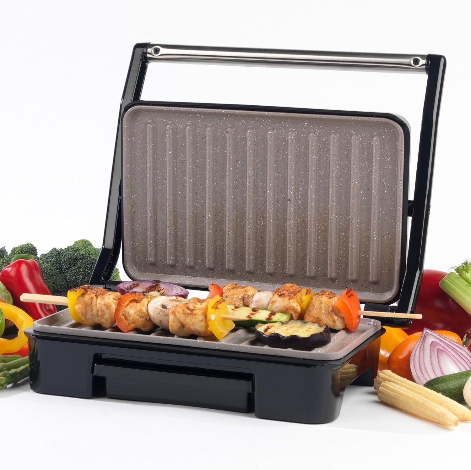 Multi-Purpose Panini Press Grill Non-Stick Marble Health Toastie Maker