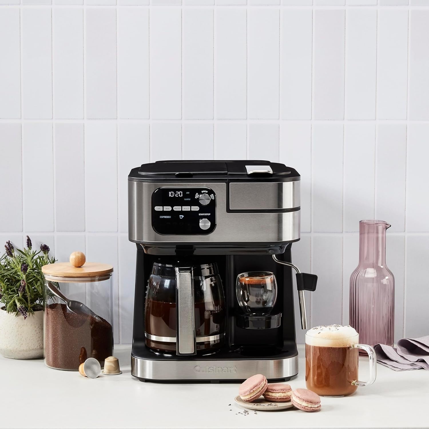 4-in-1 Barista Coffee Maker With Frother Drip & Capsule Compatible 72oz Tank