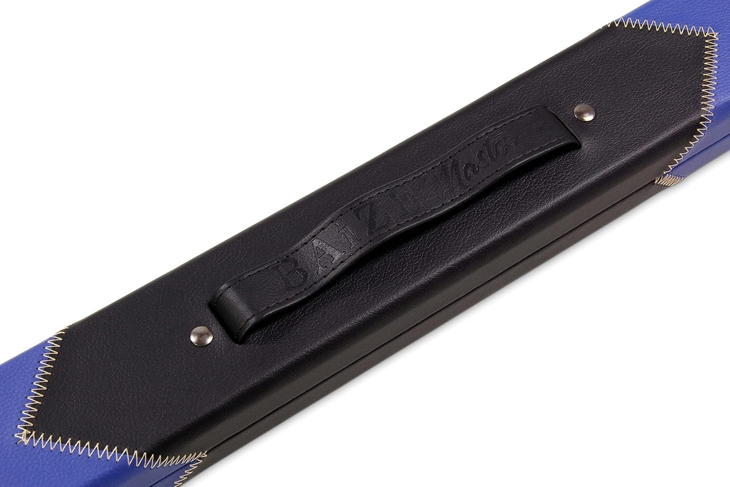 Royal Blue Hard Cue Case Snooker Pool 2 Piece Centre Joint Deluxe