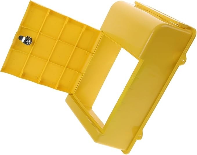 Wall Mounted Lockable Mailbox Yellow – Secure Weatherproof Post Box for Home