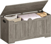 Lift-Top Wooden Storage Bench with Shoe Organizer & Removable Lid
