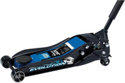 3 Ton Low Profile Trolley Jack Twin Piston Quick Lift 100–580mm Heavy Duty Blue