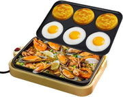Electric Non-Stick Frying Pan Sandwich Toaster 800W Egg Burger Crepe & Pie Make