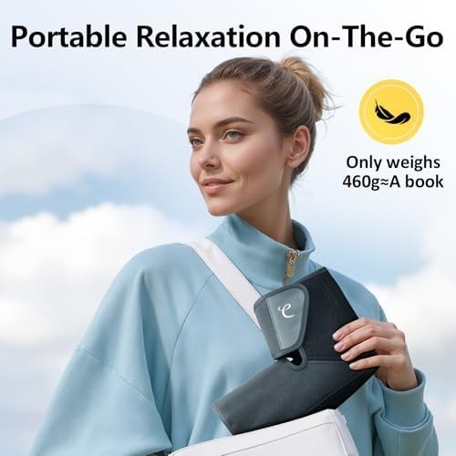 Cordless Foot Massager with Heat & Compression, Portable Pain Relief Boot