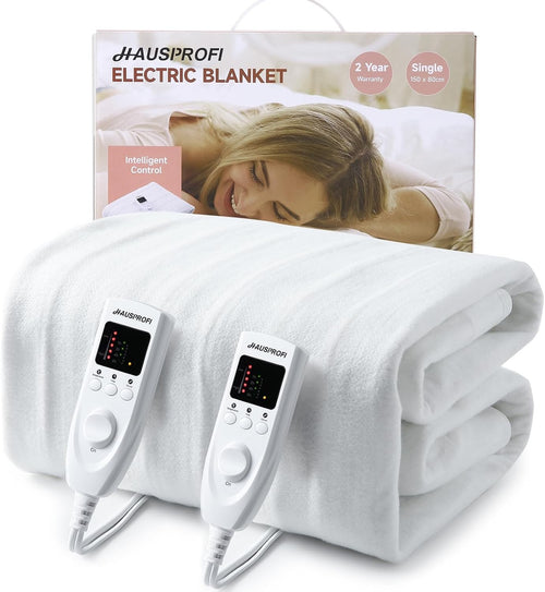 Electric Heated Underblanket King Size Dual Control Fast Heat Timer Washable