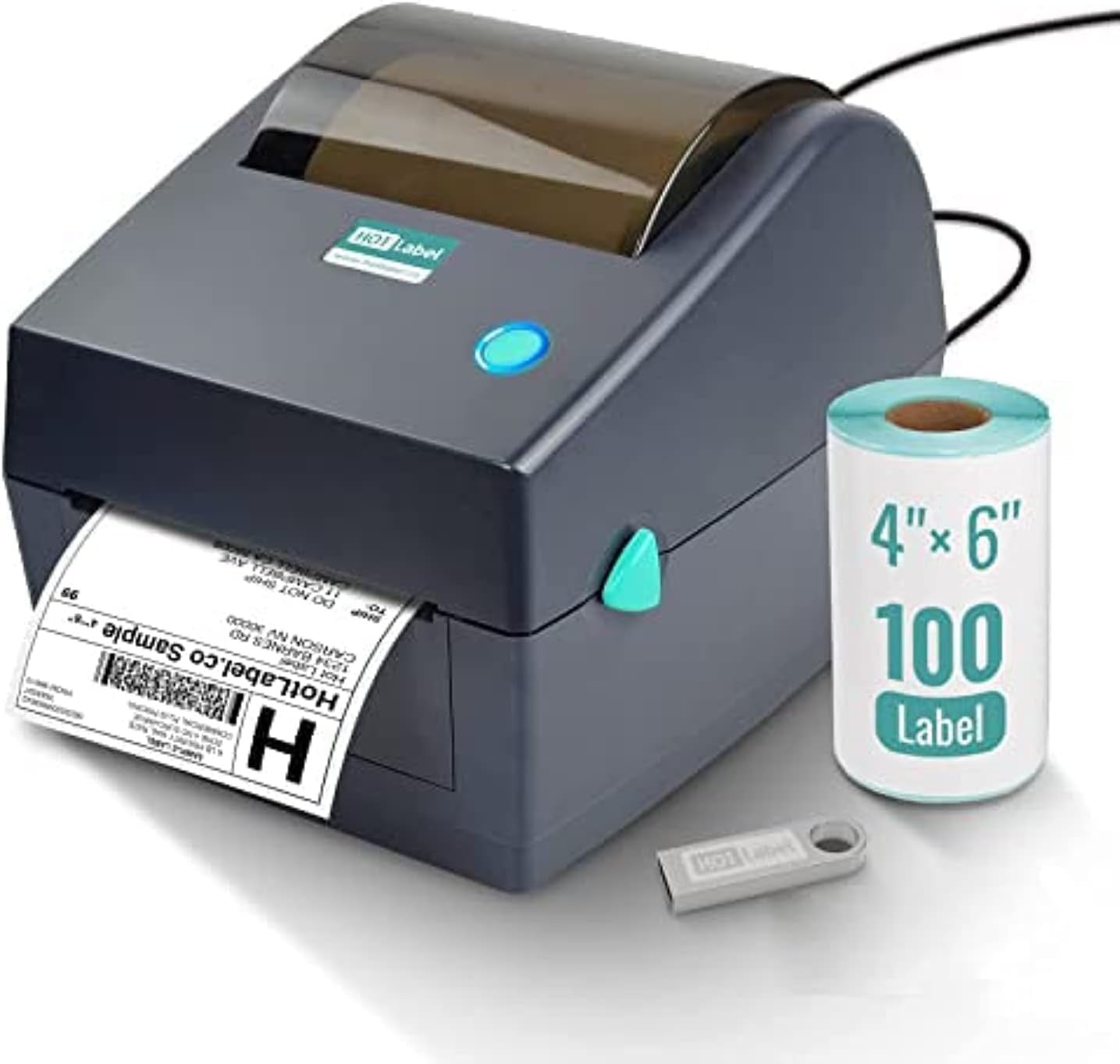 4x6 Thermal Label Printer – Desktop Shipping Label Machine USB