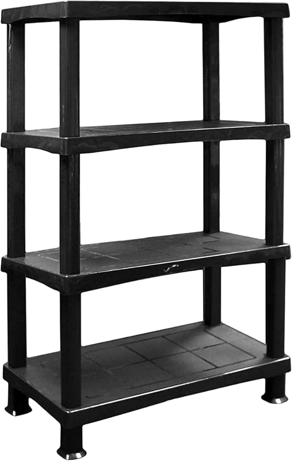 4-Tier Plastic Storage Shelf Heavy Duty 40D x 80W x 135H cm