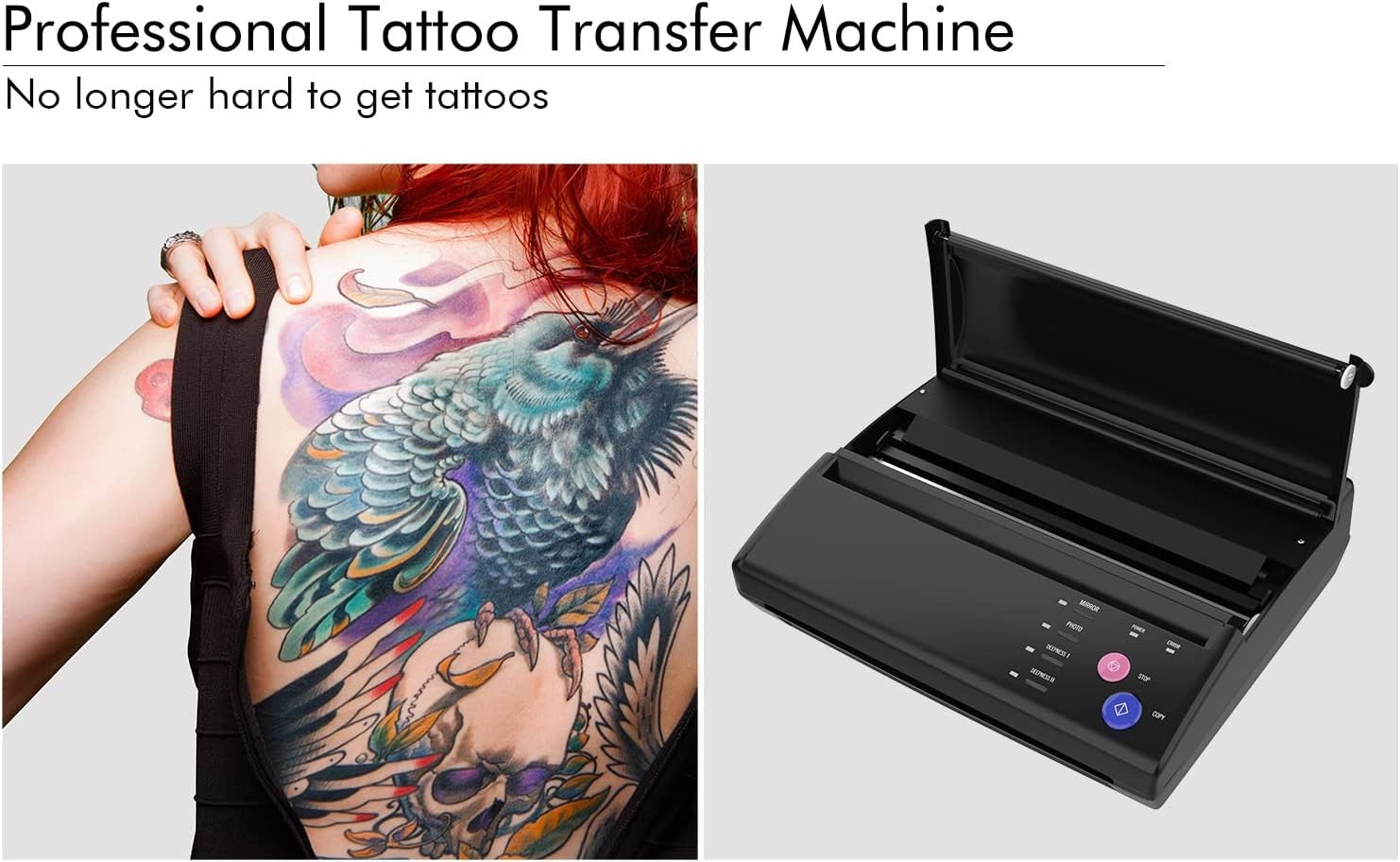 Tattoo Stencil Transfer Machine Thermal Copier Printer No Ink Portable
