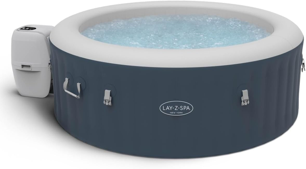 Inflatable Hot Tub Spa 120 Air Jet Energy Efficient 6 Person Round
