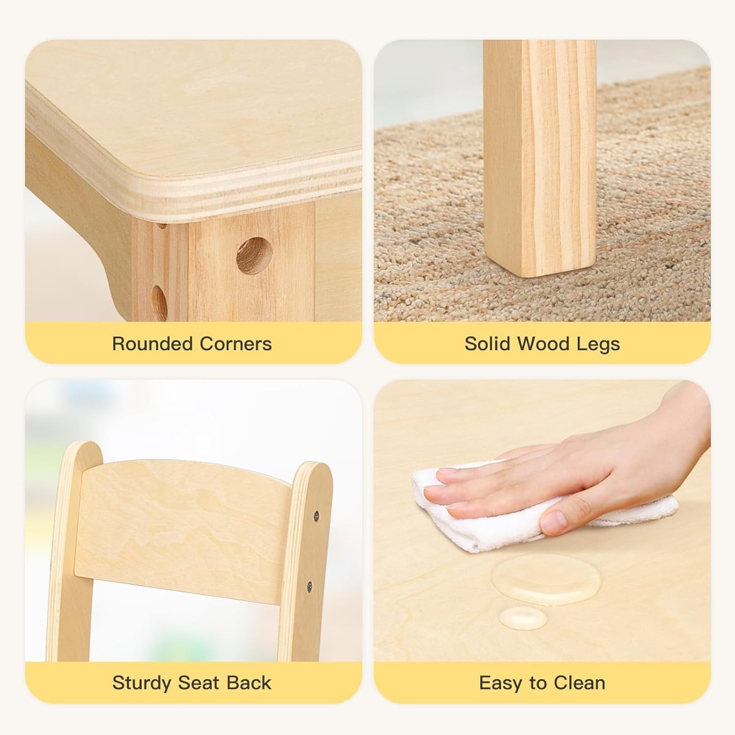 Kids Art Table & 2 Chairs with Storage Shelves Wooden Activity Play Desk