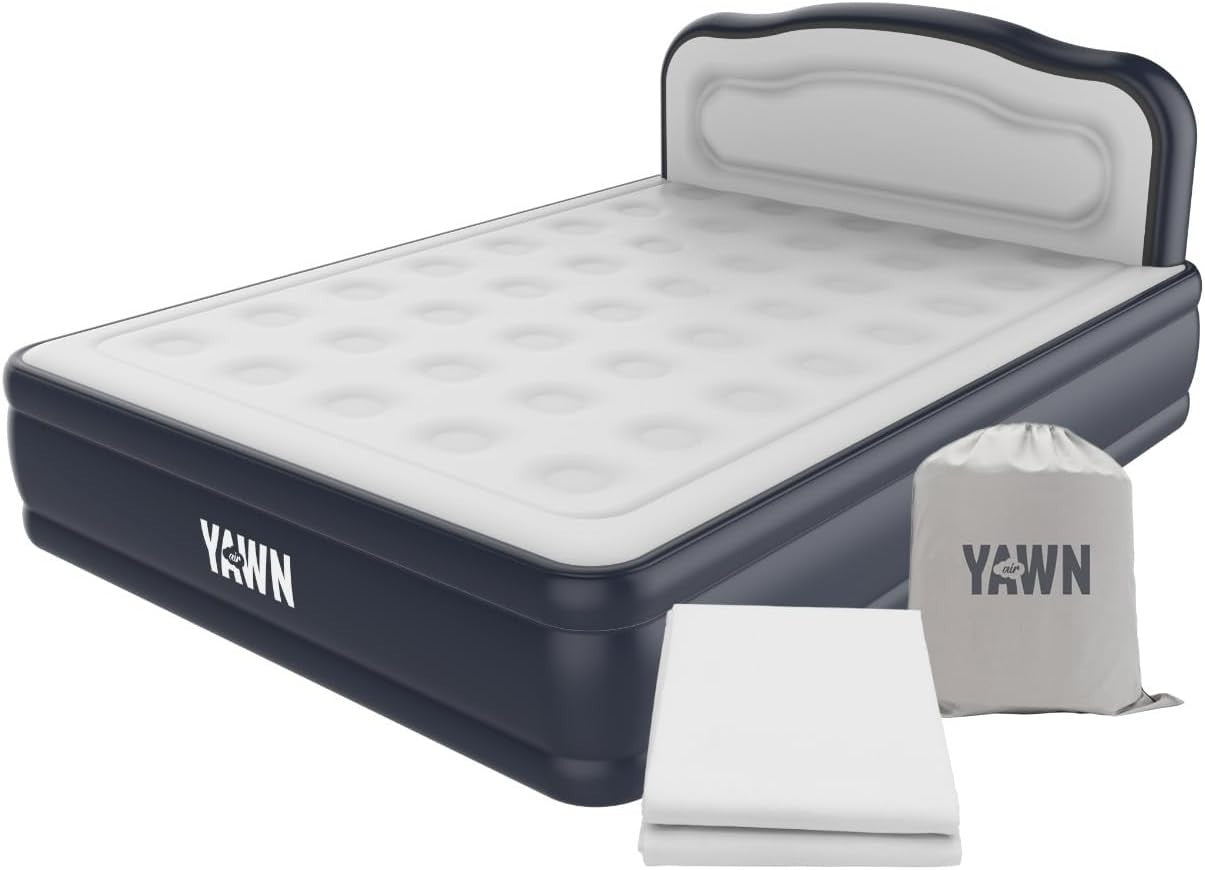 King Size Self Inflating Air Bed Built In Electric Pump Luxury Guest Mattress