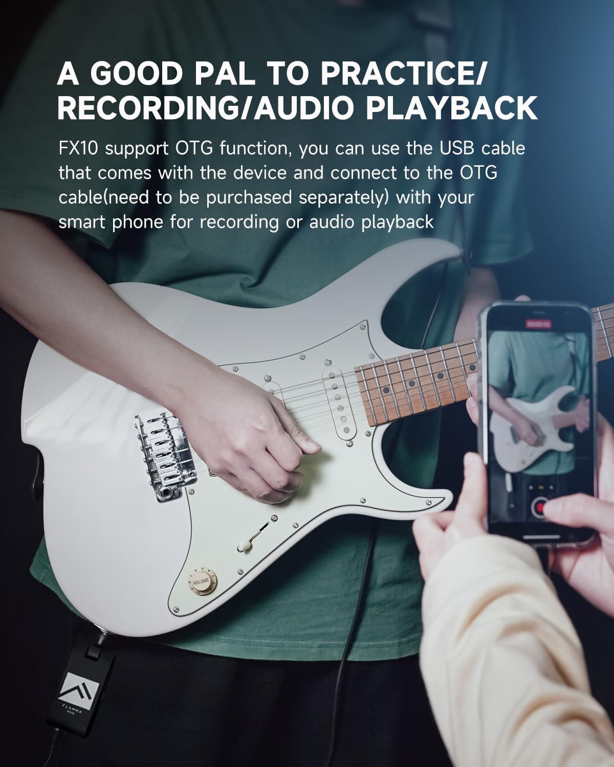 Portable Guitar Headphone Amp 14 Effects 28 Drums Bluetooth USB