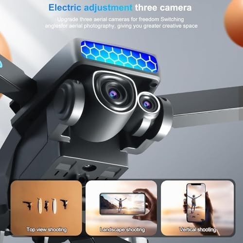 4K Foldable Drone with 36 Min Flight, Brushless Motor & 360° Obstacle Avoidance