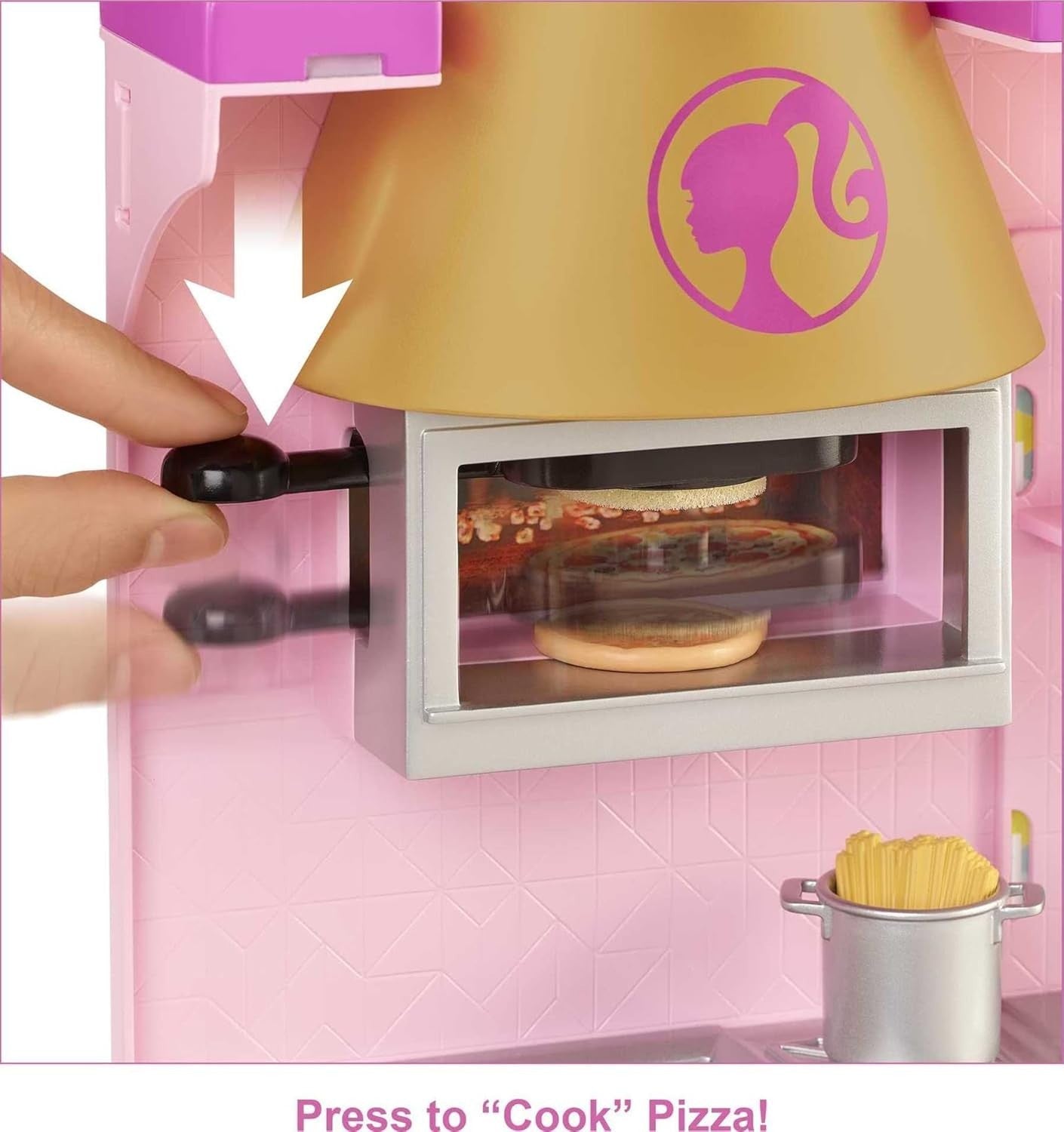 Kids Restaurant Playset Kitchen Pizza Oven Grill Toy Set 30+ Pieces