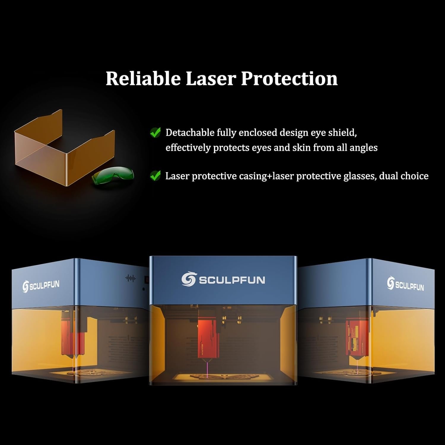 5W Laser Engraver Enclosed Desktop Cutter With Filter High Precision 10000mm