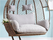 2 Seater Egg Chair Cushion Waterproof Thick Padded Swing Seat Outdoor Garden