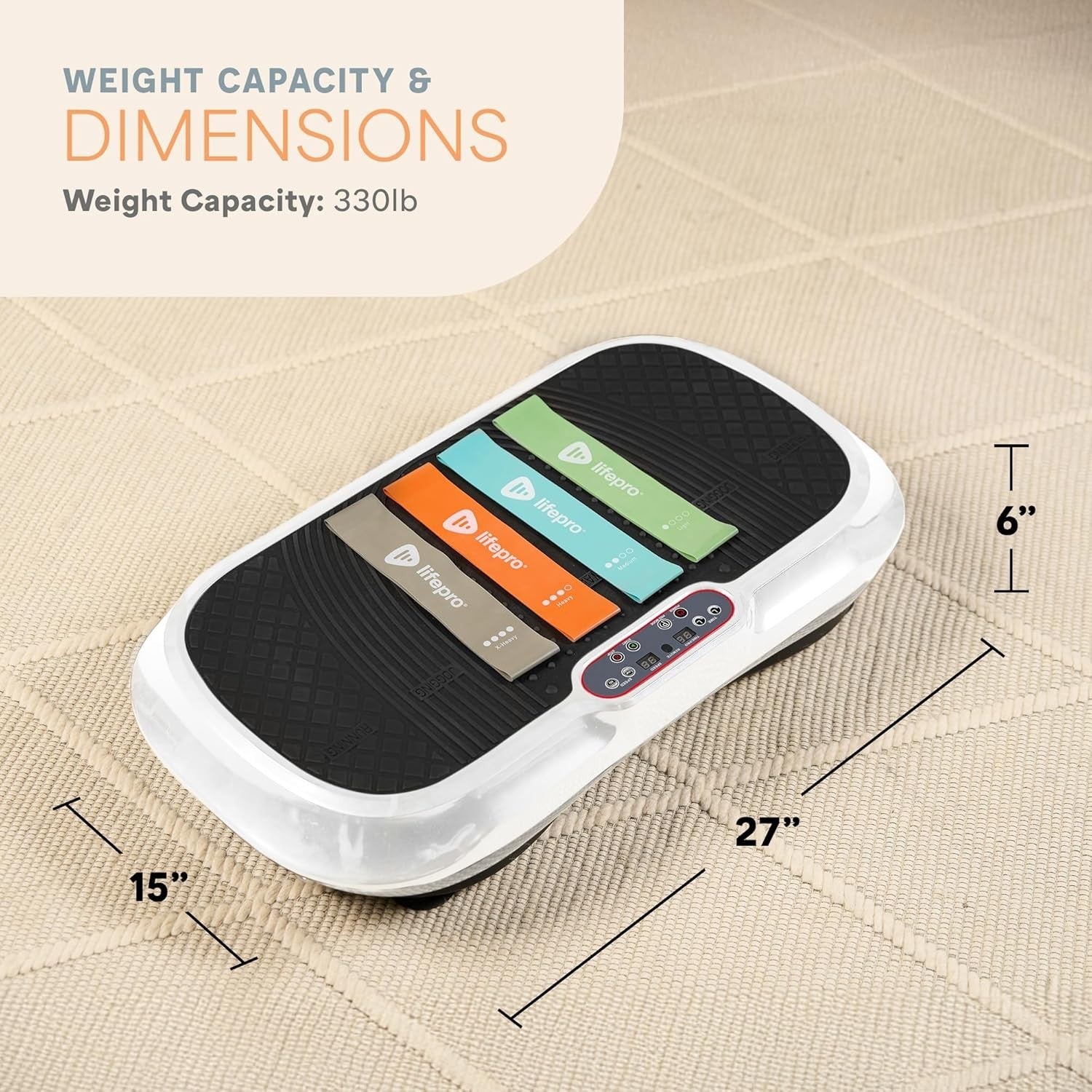 White Vibration Plate Exercise Machine Full Body Workout 99 Speeds