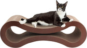 Large Cat Scratching Lounge Cardboard Scratcher Bed w Catnip 67cm