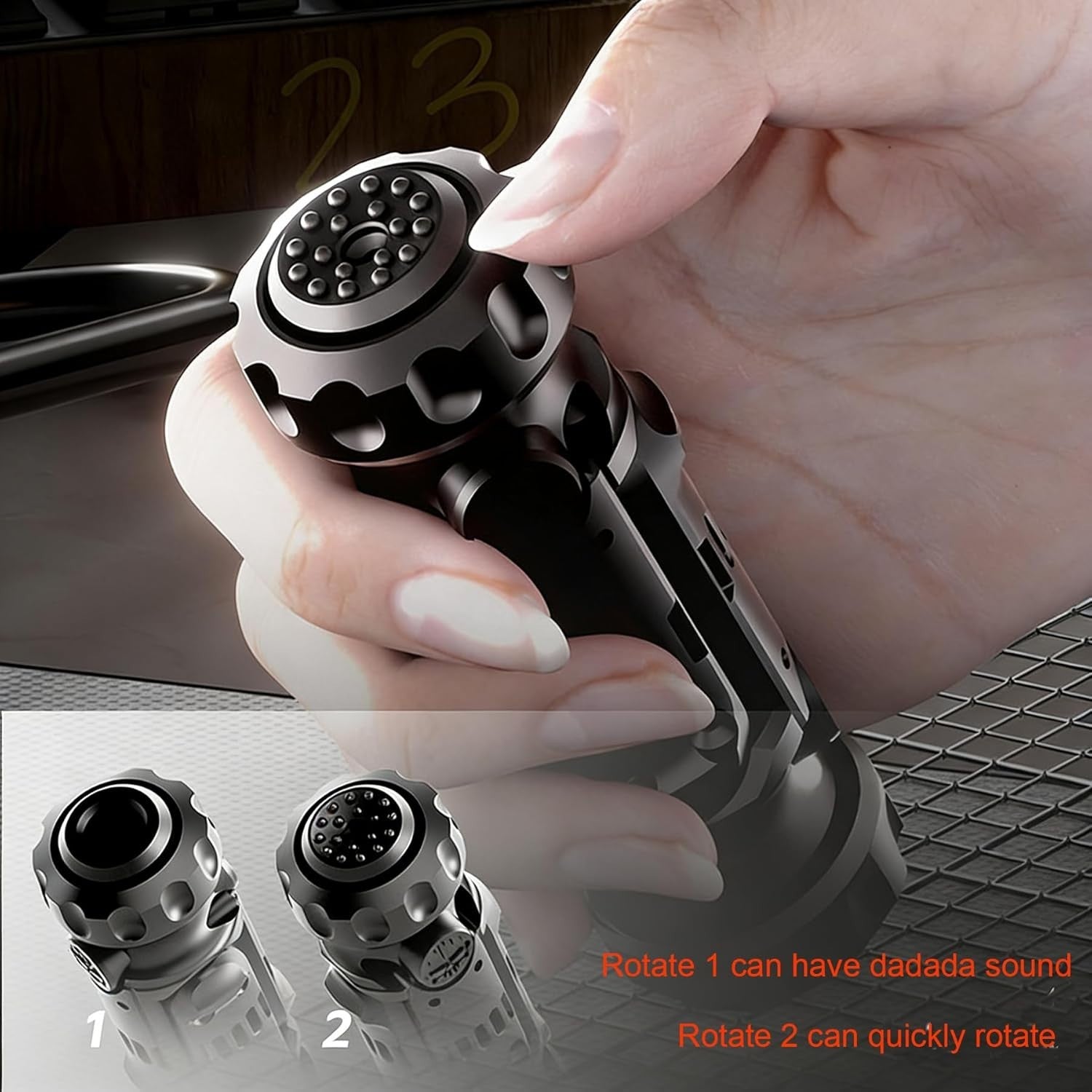 Metal EDC Fidget Slider Silent Click Stress Relief Pocket Toy Adults