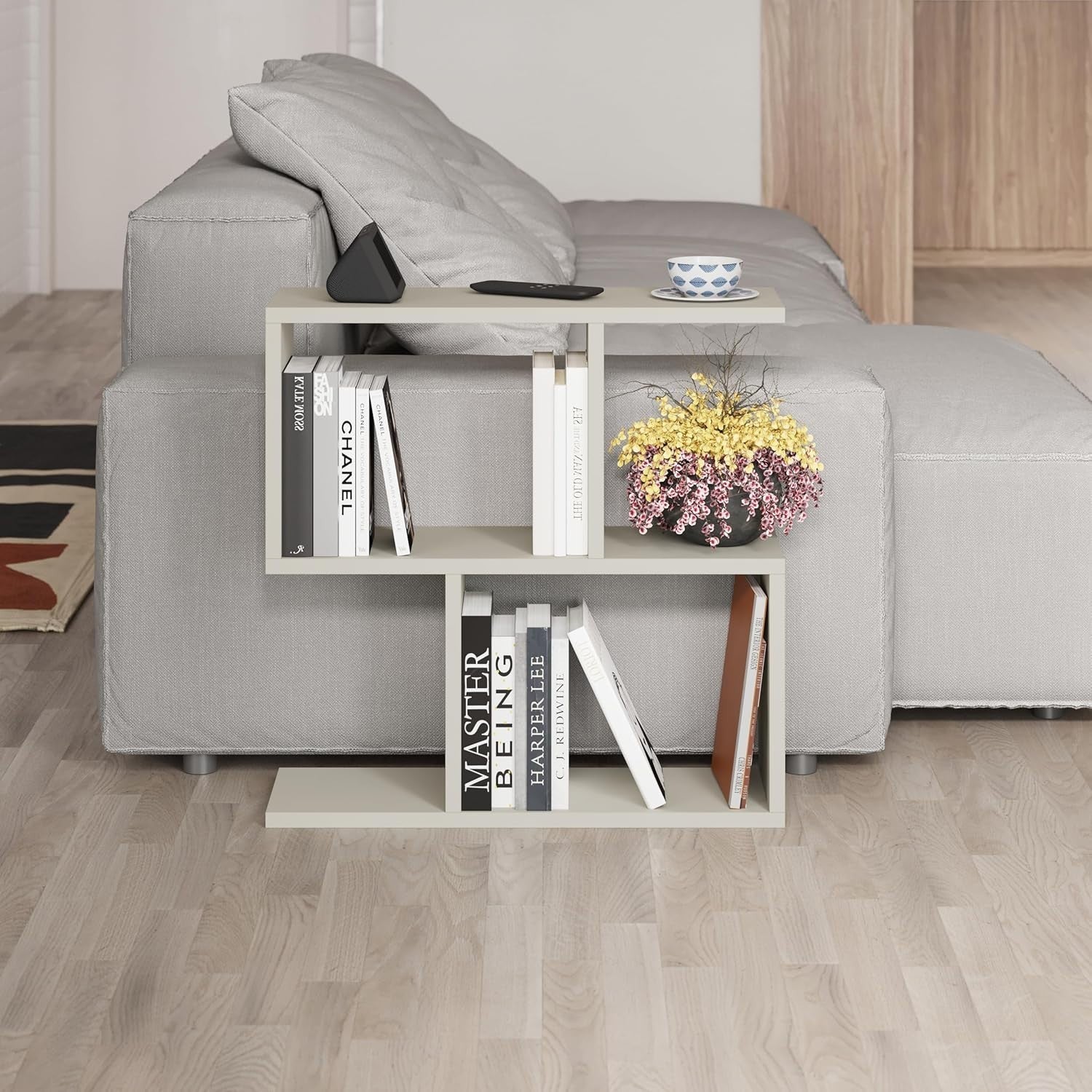 2 Tier Storage Side Table – Space-Saving, Stylish Organizer, 60x60x19.5cm