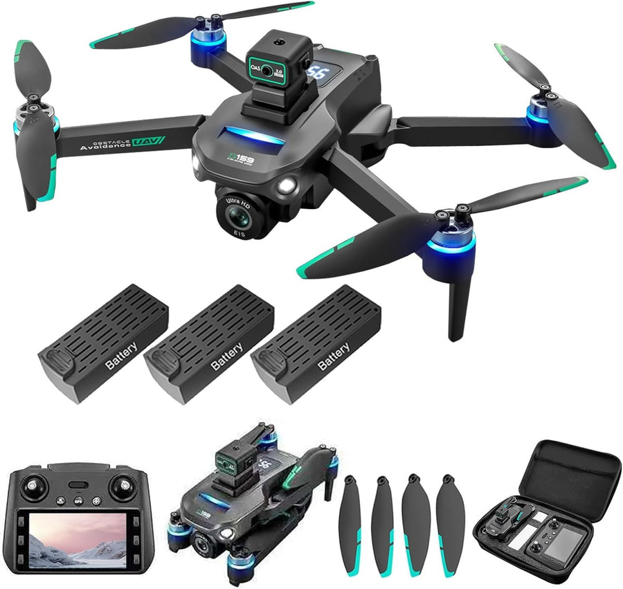 4K GPS Drone for Adults, 3 Batteries, 60min Flight, Obstacle Avoidance