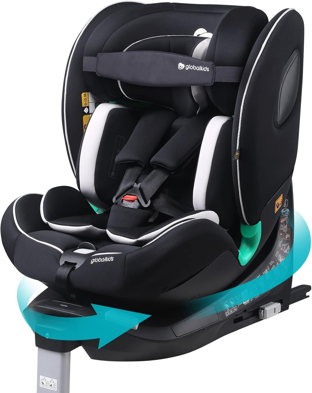 360° i-Size ISOFIX Swivel Car Seat 40–150cm Birth–12Y Rear & Forward