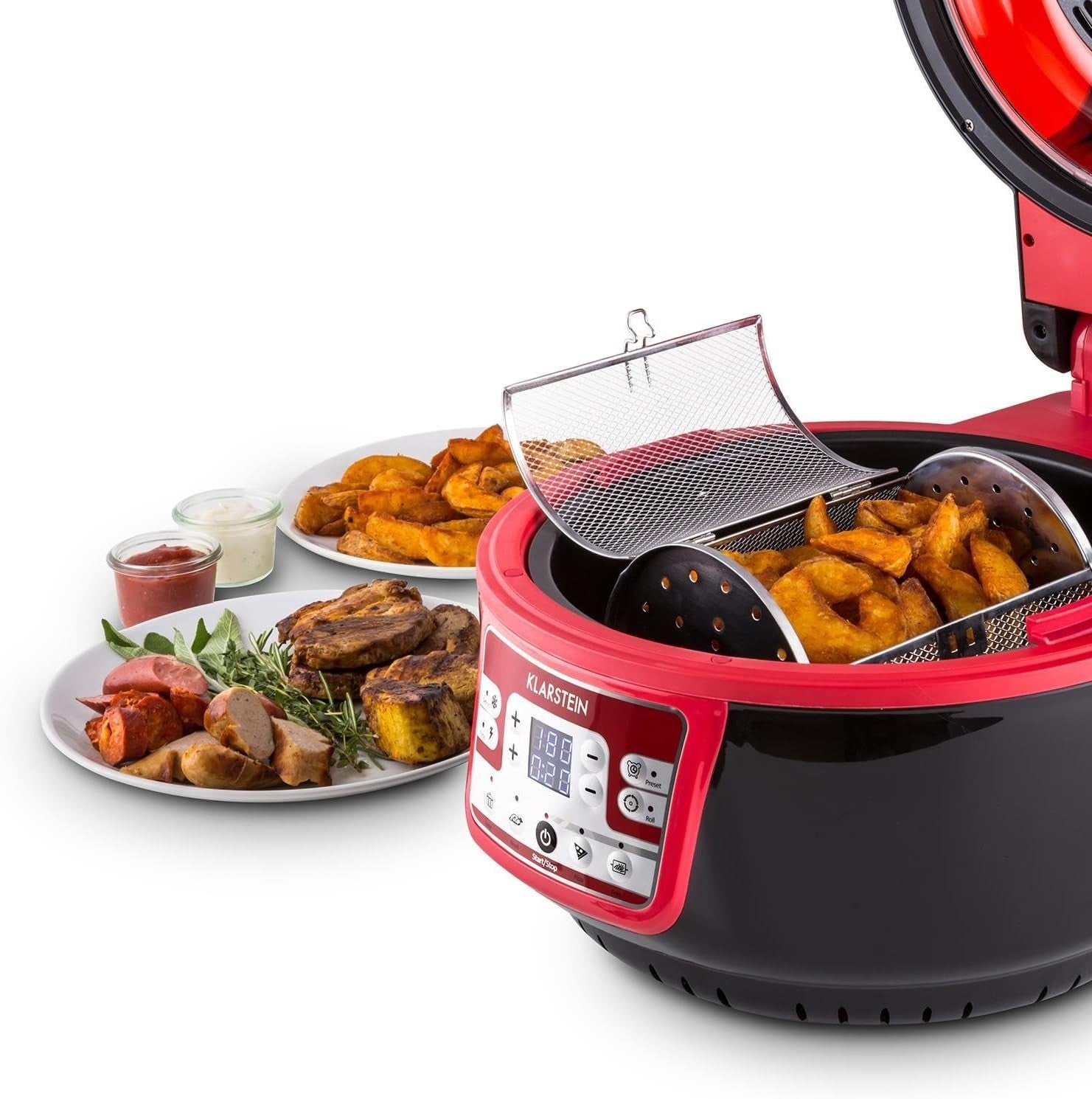 Turbo Hot Air Fryer Oven 9L Oil Free Infrared Heating 1400W Healthy Cooker