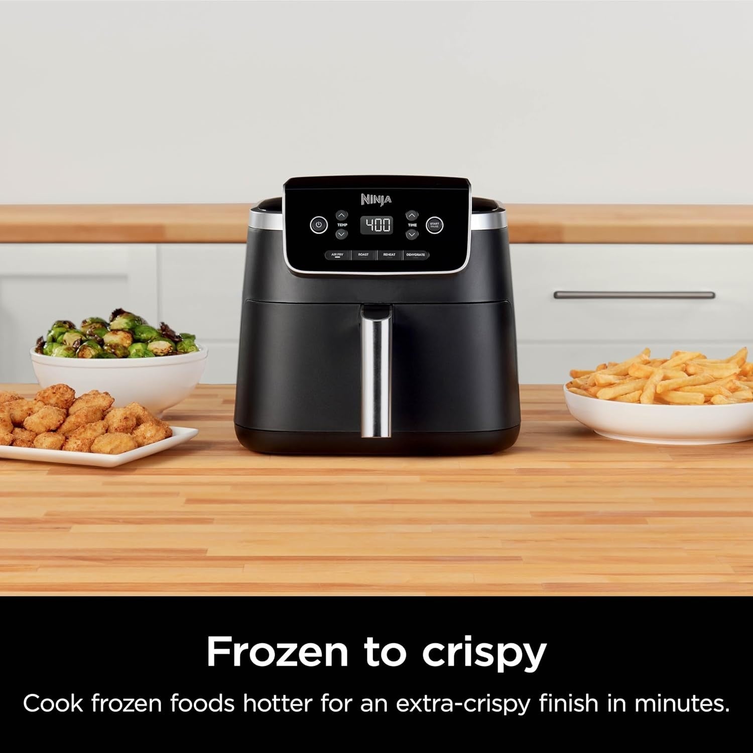 Air Fryer Pro 5QT 4-in-1 400°F Air Crisp Roast Reheat Dehydrate Nonstick