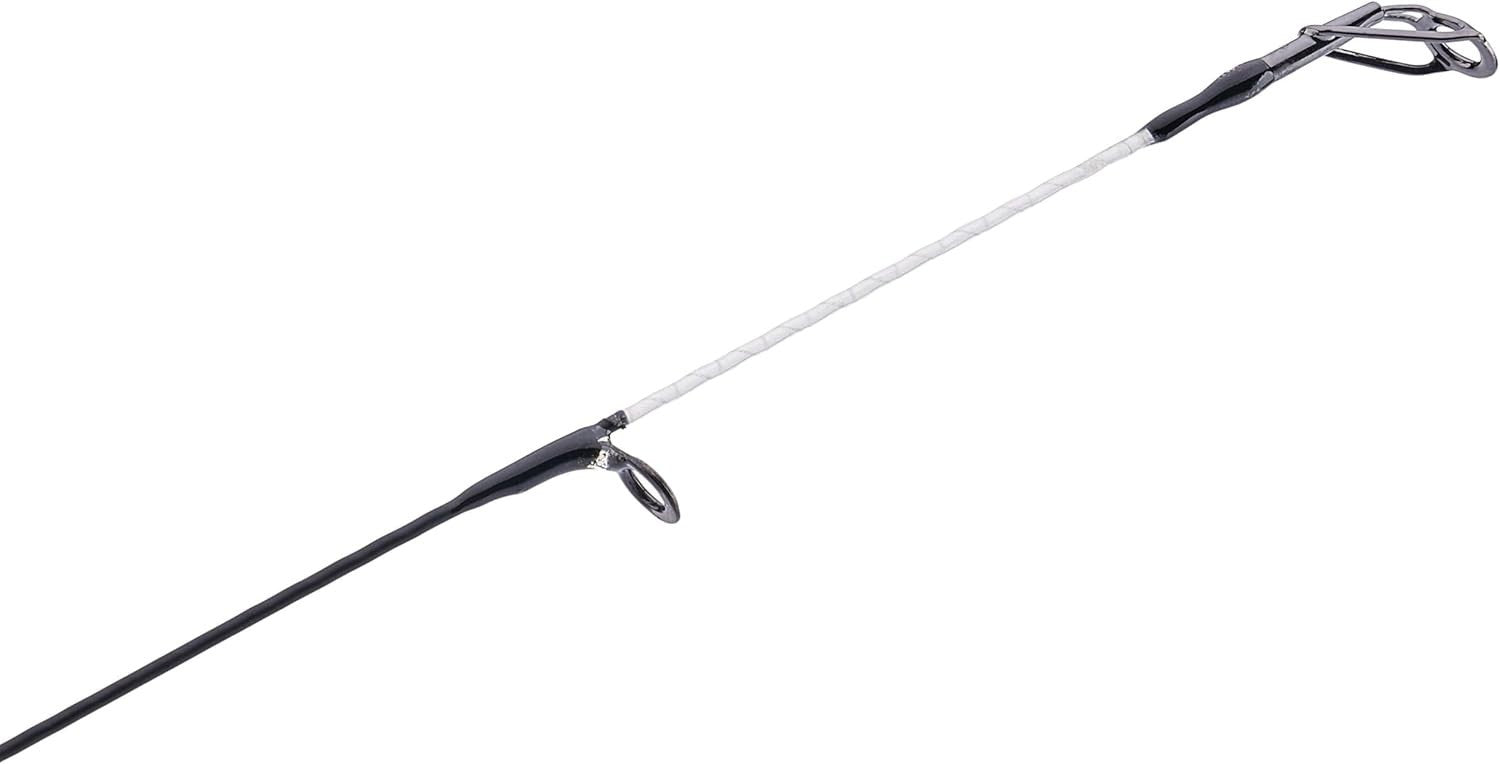 36" Ice Fishing Rod & Reel Combo Light Action Spinning, Black/Red