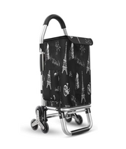6-Wheel Foldable Stair Climber Trolley Waterproof 36L Detachable Bag 50kg