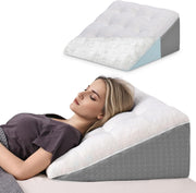 Memory Foam Bed Wedge Pillow Sleeping Support for Acid Reflux & Back Pain