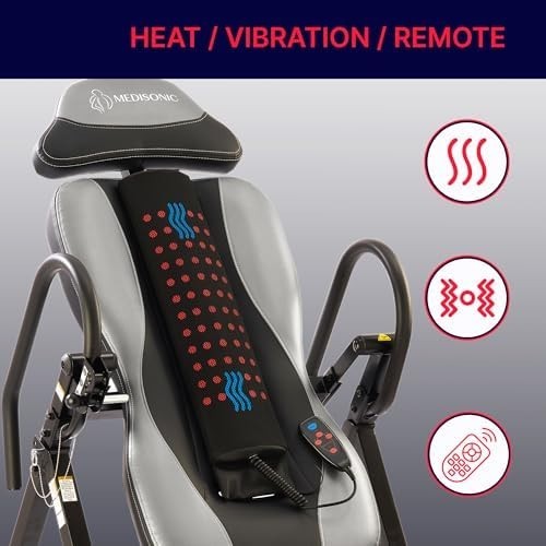Deluxe Inversion Table Adjustable Lumbar Pad Back Pain Relief 300lb