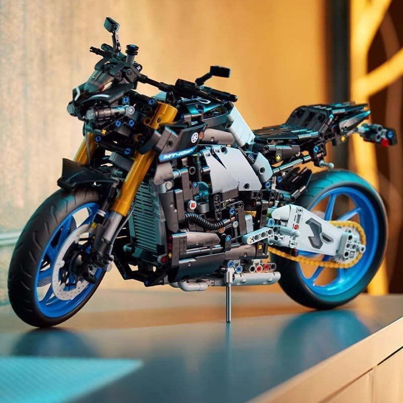 Motorcycle Building Blocks Kit 1478 PCS | Realistic Racing Model Gift