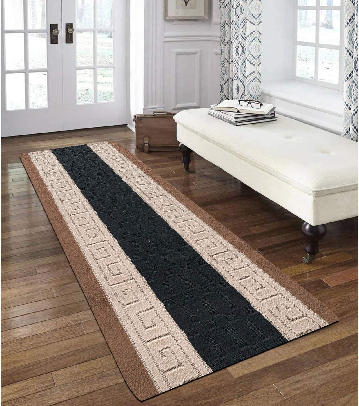 Non Slip Hallway Runner Rug 80x300cm Waterproof Heavy Duty Long Floor Mat