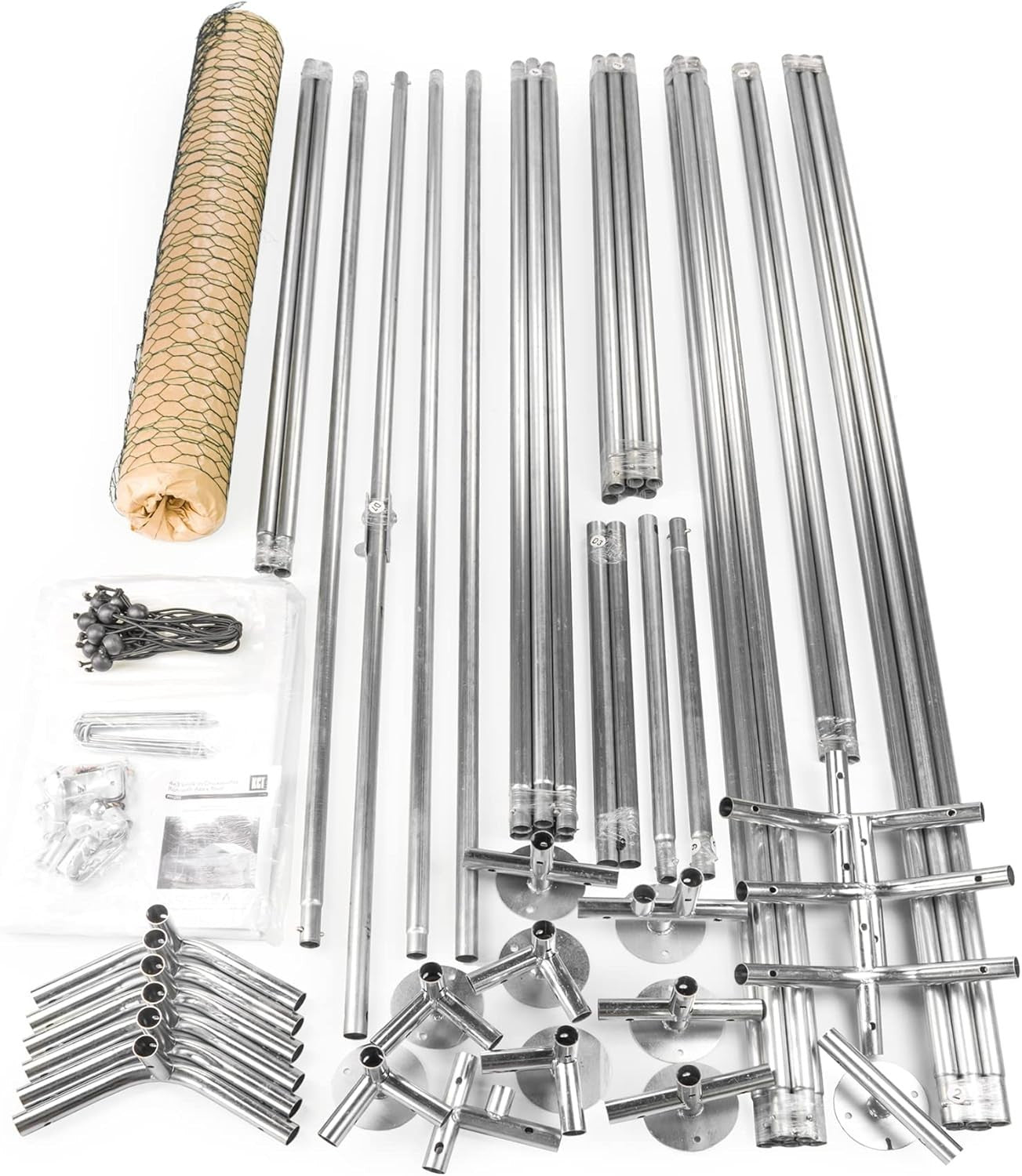 4x3m Walk In Chicken Run Metal Pet Enclosure 195cm