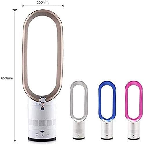 Bladeless Tower Fan Quiet Cooling Air Purifier 40W Remote Control 65cm Height