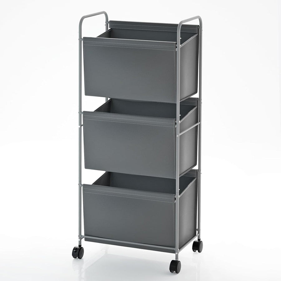 125L Vertical Laundry Sorter with Wheels 3 Section Tall Hamper Detachable Bags