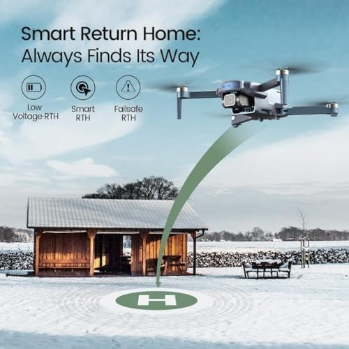 4K GPS Drone w/ 10,000ft Range Brushless Motor 2 Batteries Auto Return Follow Me
