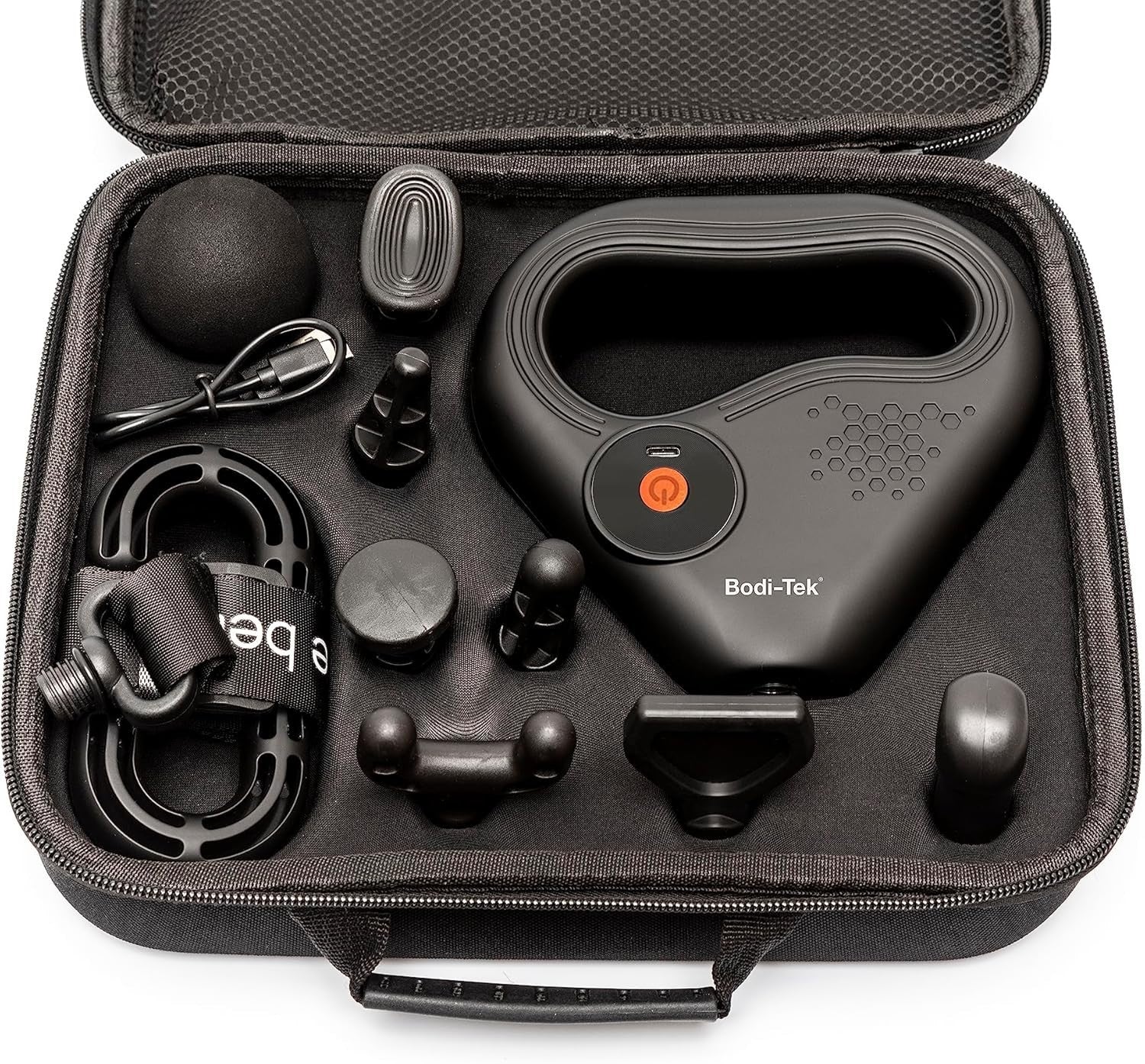 Percussion Massage Gun With Belt Deep Muscle Recovery Kit Full Body Relief