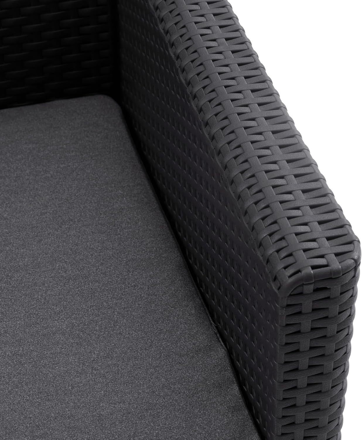 4 Seater Rattan Garden Sofa Set w/ Chairs, Table & Cushions Outdoor