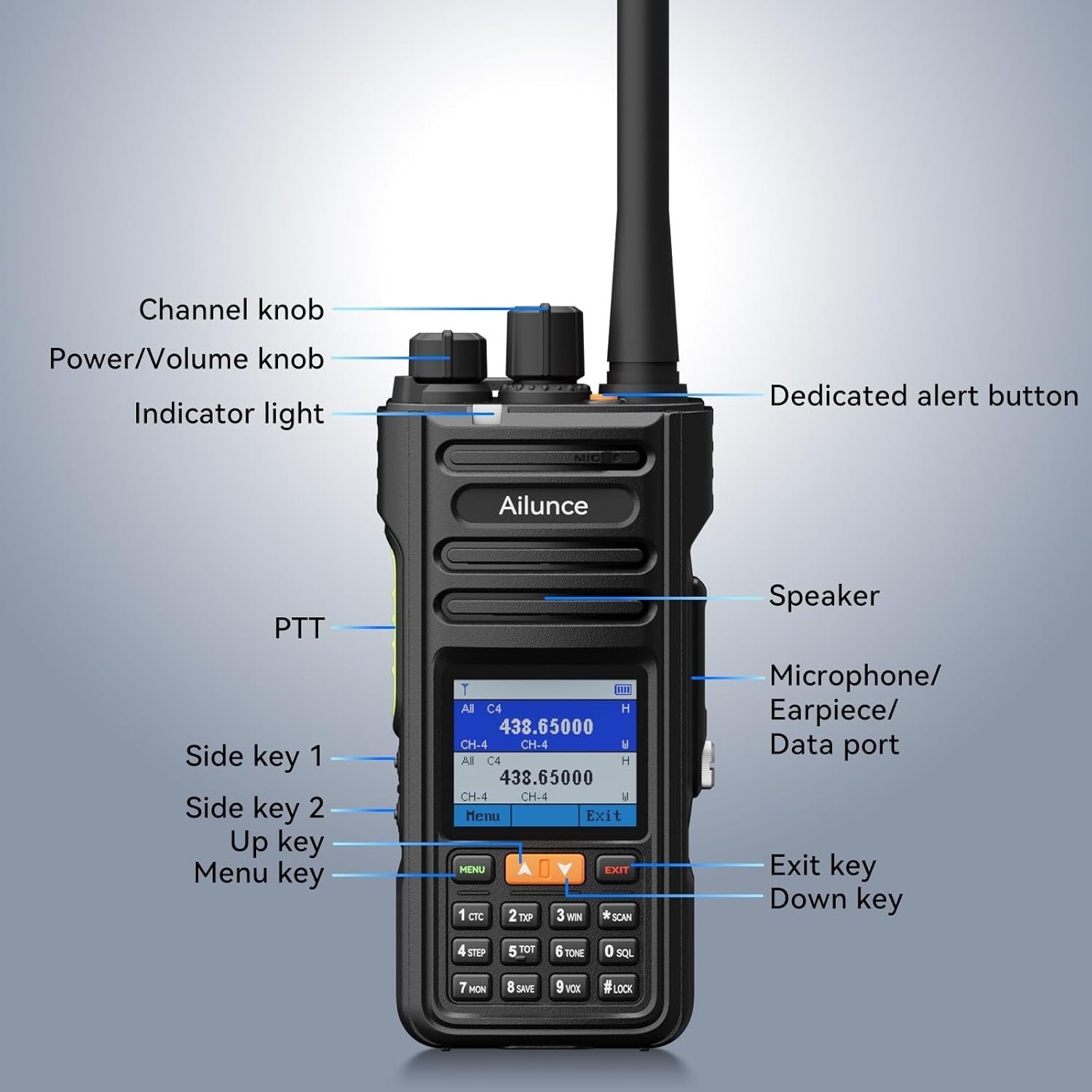 Dual Band Ham Radio Walkie Talkie APRS/GPS Bluetooth Waterproof