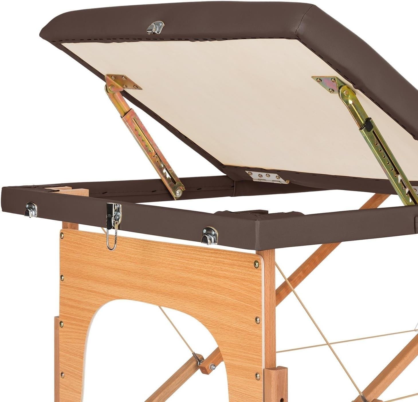 Heavy Duty Stationary Massage Table Spa Therapy Bed With Adjustable Backrest