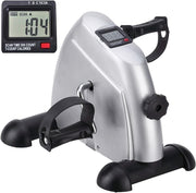 Mini Exercise Bike Pedal Exerciser for Legs & Arms LCD Portable