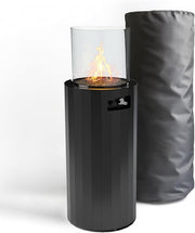 Outdoor Gas Fireplace Patio Heater Portable Propane Garden Heater w/ Cover