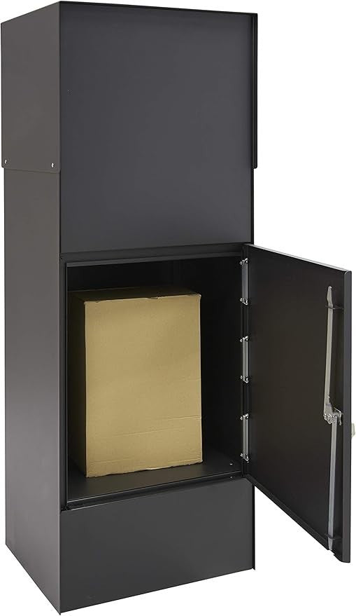 Secure Wall-Mount Parcel Box Large Capacity Waterproof Steel Double Access