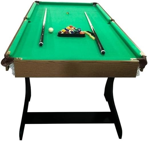 6FT Folding Pool Table Pub Style Snooker Set w Cues Balls Accessories