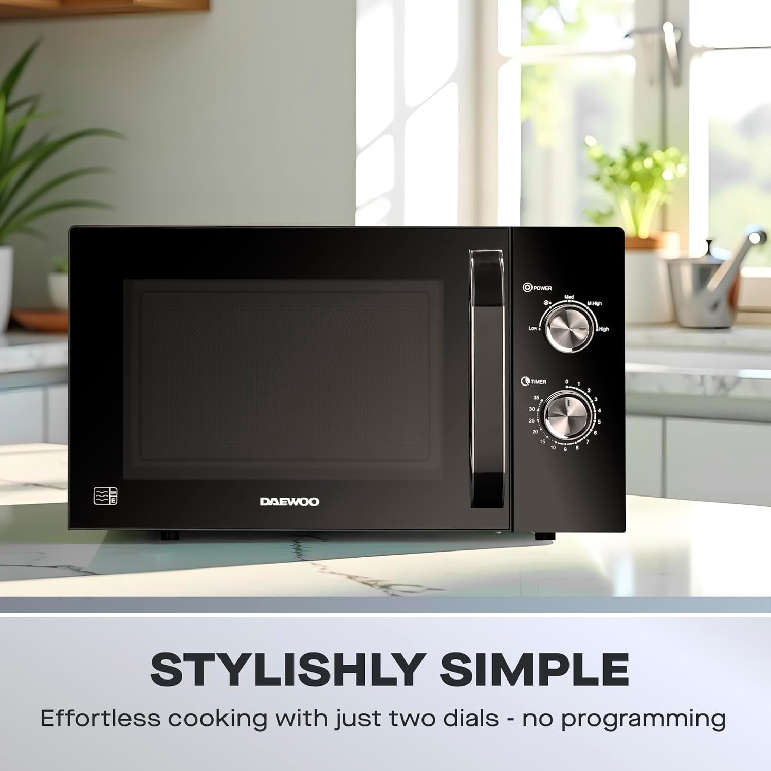23L Microwave 800W Manual 5 Power Settings Auto Defrost