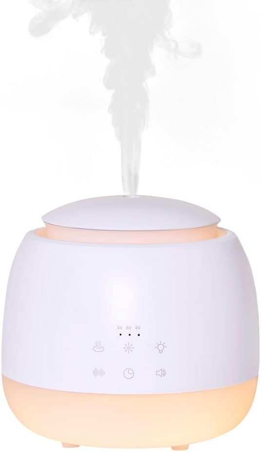 White Noise Machine with Diffuser, Humidifier, 10 Sounds & LED Night Light