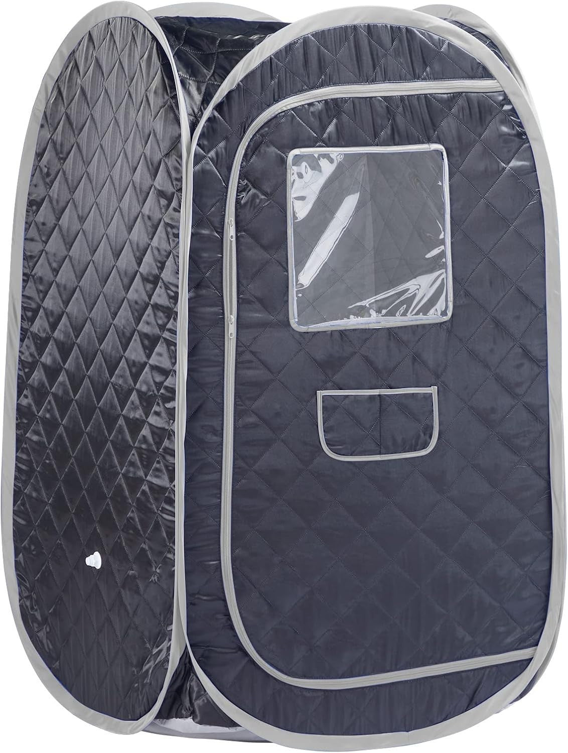 Portable Sauna Tent Foldable One Person Full Body Spa Detox Therapy Black